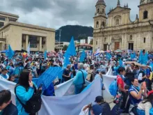Marcha pela vida na Colômbia no último sábado (4).