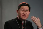 O cardeal Luis Antonio Tagle no Sínodo dos Bispos em 9 de outubro de 2015.