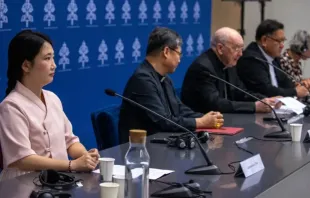 Coletiva de imprensa hoje (24) no Vaticano.