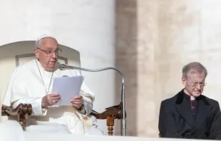 Papa Francisco na audiência geral de hoje (9), no Vaticano.