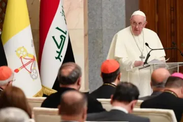 Papa Francisco no Palácio Republicano em Bagdá