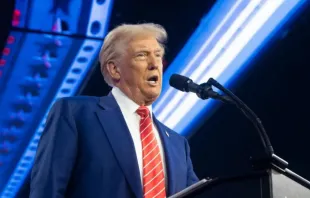 O presidente eleito Donald Trump fala durante o AmericaFest da Turning Point USA no Phoenix Convention Center em 22 de dezembro de 2024, em Phoenix, Arizona, EUA.