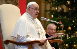 Papa Francisco hoje (9) em audiência com o Corpo Diplomático acreditado junto à Santa Sé, no Vaticano.