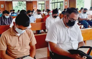 Seminaristas do seminário maior de filosofia San Luis Gonzaga em 2022.