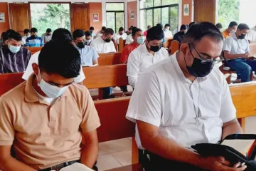 Seminaristas do seminário maior de filosofia San Luis Gonzaga em 2022