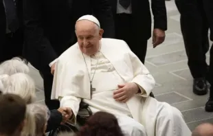 Papa Francisco em audiência geral no Vaticano.