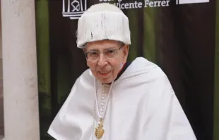 O cardeal Kurt Koch, doutor honoris causa pela Universidade Católica de Valência, Espanha.