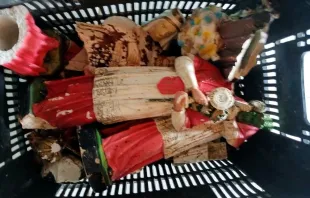 Imagens sacras destruídas em Presidente Juscelino (MA).