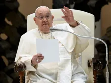Papa Francisco na audiência geral de 12 de fevereiro de 2025.