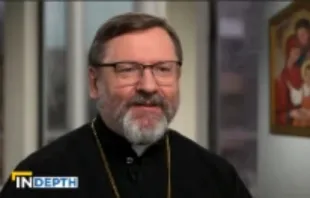 O arcebispo-mor de Kiev, Ucrânia, sua beatitude Sviatoslav Shevchuk, líder da Igreja Greco-Católica Ucraniana, fala ao EWTN News in Depth.