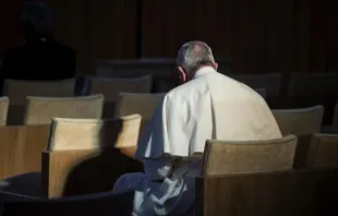 Papa Francisco participa do retiro quaresmal da Cúria Romana em Ariccia, Itália, em março de 2016.
