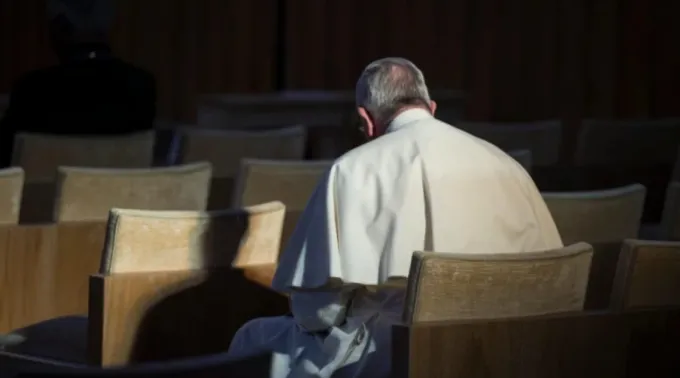Papa Francisco participa do retiro quaresmal da Cúria Romana em março de 2016 ?? 