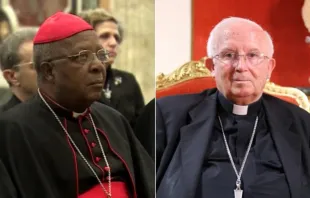 Cardeal John Njue e cardeal Antonio Cañizares.