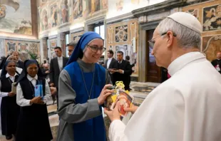 Papa Leão XIV recebeu membros das POM em audiência hoje (22) no Vaticano.