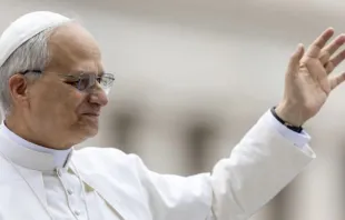 Papa Leão XIV na primeira audiência-geral de seu pontificado na última quarta-feira (21), no Vaticano.