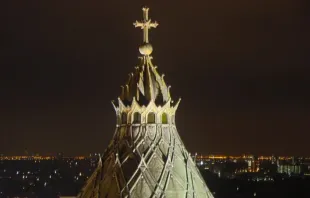 A cúpula da catedral de São Bavo em Haarlem, Holanda.