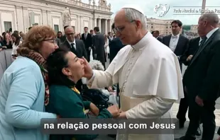 Trecho de vídeo divulgado hoje (3) com intenção de oração do papa Leão XIV para o mês de junho de 2025.