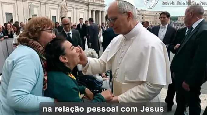 Trecho de vídeo com intenção de oração do papa Leão XIV para o mês de junho de 2025. ?? 