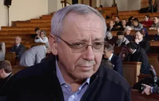 Padre Marko Rupnik em entrevista à EWTN em 2020.