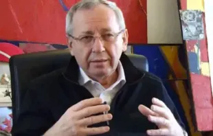 Padre Marko Rupnik, padre e artista acusado de abusar de dezenas de freiras na comunidade que ele cofundou na Eslovênia.