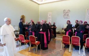 O papa Leão XIV recebeu hoje (16) membros do Simpósio das Conferências Episcopais da África e Madagascar (SECAM, na sigla em inglês) no Vaticano.
