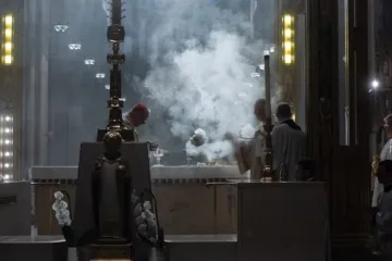 Cardeal Timothy Dolan em missa na catedral de São Patrício, em Nova York, em 26 de maio de 2024