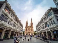 Catedral do Sagrado Coração de Jesus em Guangzhou, China.