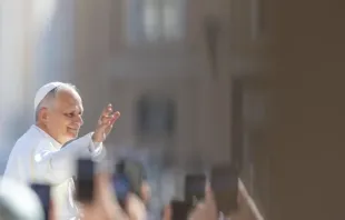 Papa Leão XIV em audiência geral hoje (25) no Vaticano.