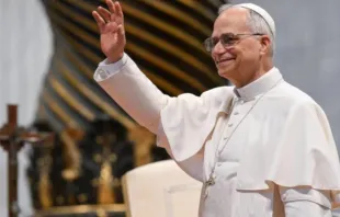 Papa Leão XIV foi recebido com aplausos por seminaristas ontem (24) no Vaticano.