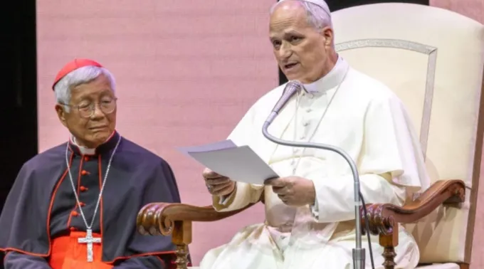 Leão XIV em encontro com sacerdotes em Roma em 26 de junho de 2025 ?? 