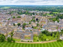 Vista aérea de Oxford, Reino Unido, em 14 de outubro de 2016.