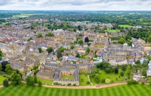 Vista aérea de Oxford, Reino Unido, em 14 de outubro de 2016.