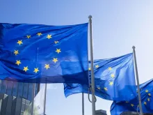 Bandeiras da União Europeia. Imagem referencial.