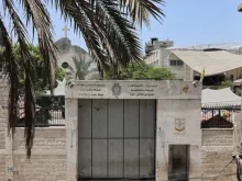 Igreja da Sagrada Família na Cidade de Gaza, vista em 17 de julho depois de um ataque israelense.