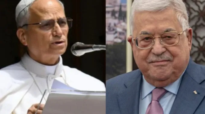 Leão XIV e Mahmoud Abbas ?? 