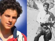 Beato Carlo Acutis (à esquerda) e beato Pier Giorgio Frassati (à direita).