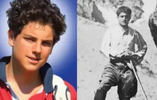 Beato Carlo Acutis (à esquerda) e beato Pier Giorgio Frassati (à direita).