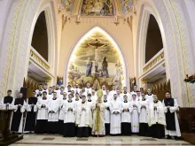 O bispo de Frederico Westphalen (RS), dom Antônio Carlos Rossi Keller, na catedral de Santo Antônio.