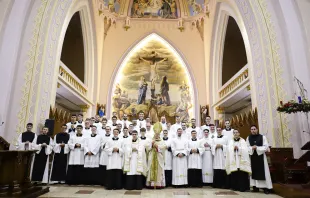 O bispo de Frederico Westphalen (RS), dom Antônio Carlos Rossi Keller, na catedral de Santo Antônio.