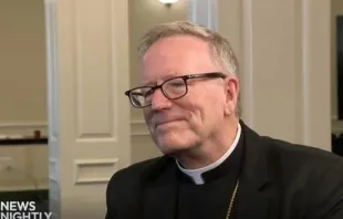 Robert Barron dá entrevista ao programa EWTN News Nightly em 4 de março de 2025.