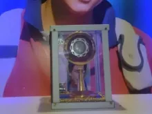 Relíquia roubada da paróquia de São Domingos Sávio, Argentina.