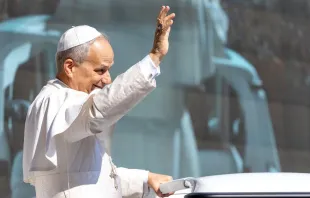 O papa Leão XIV ontem (6) em audiência geral no Vaticano.