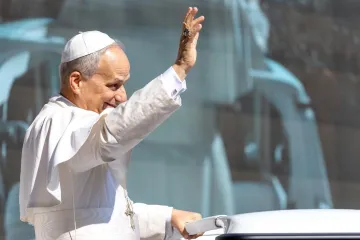 Leão XIV em audiência geral no Vaticano em 6 de agosto de 2025