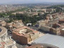 Vista panorâmica parcial dos arredores do Vaticano.