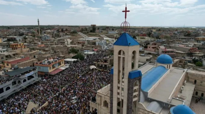 Domingo de Ramos em Qaraqosh em 13 de abril de 2025 ?? 