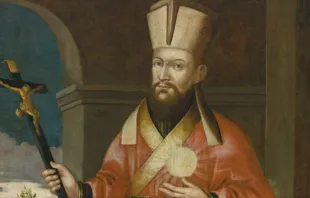 Retrato do missionário jesuíta lituano Andrius Rudamina.