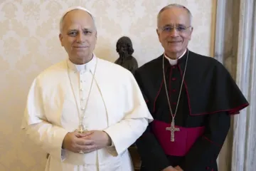 Leão XIV e Silvio Báez