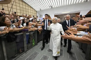Papa Leão XIV na Aula Paulo VI