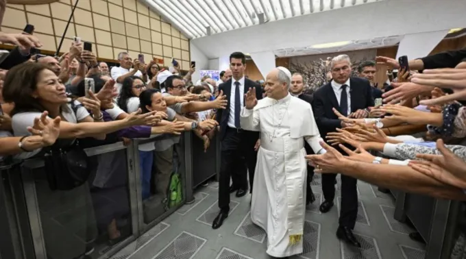 Papa Leão XIV na Aula Paulo VI ?? 