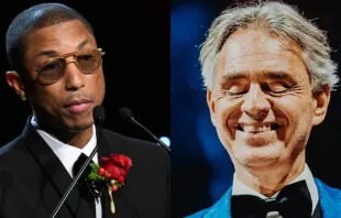 Pharrell Williams e Andrea Bocelli.